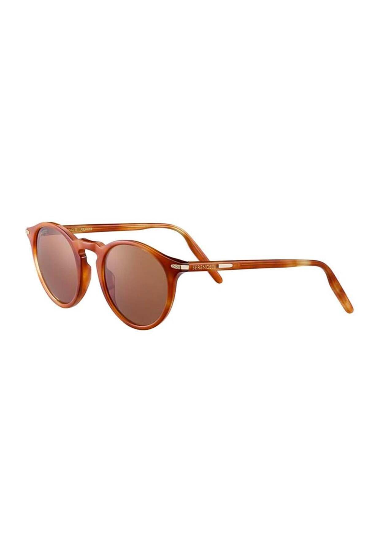 8953 48 Raffaele Polarize Unisex Kahverengi Kemik Güneş Gözlüğü