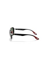 Rb 3674m F00771 51 Scuderia Ferrari Unisex Geometrik Gümüş Metal Güneş Gözlüğü