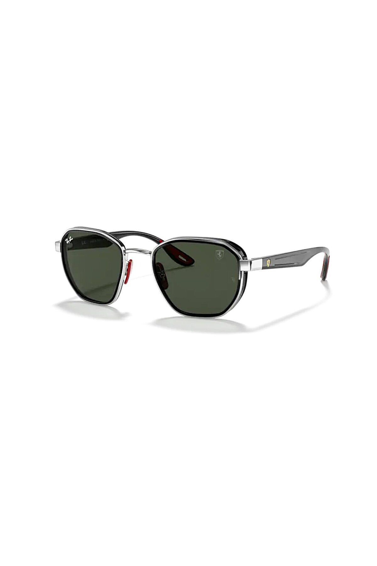 Rb 3674m F00771 51 Scuderia Ferrari Unisex Geometrik Gümüş Metal Güneş Gözlüğü